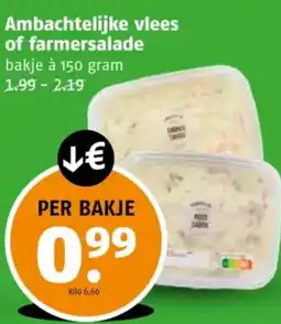 Poiesz Ambachtelijke vlees of farmersalade aanbieding