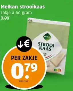 Poiesz Melkan strooikaas aanbieding
