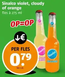 Poiesz Sinalco violet, cloudy of orange aanbieding