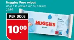 Poiesz Huggies Pure wipes aanbieding