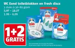 Poiesz WC Eend toiletblokken en fresh discs aanbieding
