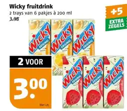 Poiesz Wicky fruitdrink aanbieding