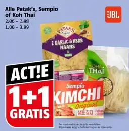 Poiesz Alle Patak's, Sempio of Koh Thai aanbieding