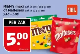 Poiesz M&M's maxi of Maltesers aanbieding