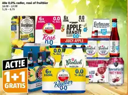Poiesz Alle 0,0% radler, rosé of fruitbier aanbieding