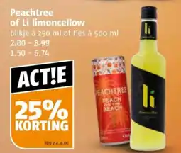Poiesz Peachtree of Li limoncellow aanbieding