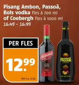 Poiesz Pisang Ambon, Passoã, Bols vodka of Coebergh aanbieding