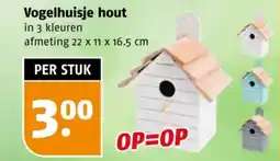 Poiesz Vogelhuisje hout aanbieding