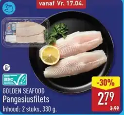 ALDI Golden seafood Pangasiusfilets aanbieding