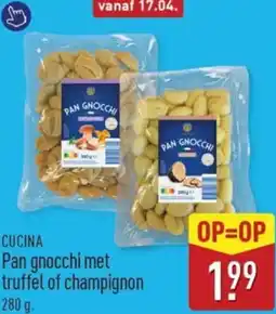 ALDI Cucina Pan gnocchi met truffel of champignon aanbieding
