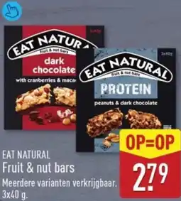ALDI Eat natural fruit & nut bars aanbieding