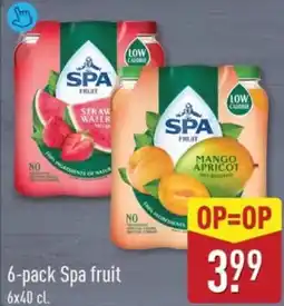 ALDI 6-pack Spa fruit aanbieding