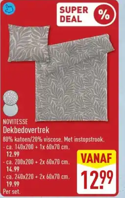 ALDI Novitesse Dekbedovertrek aanbieding