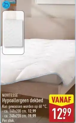ALDI Novitesse Hypoallergeen dekbed aanbieding