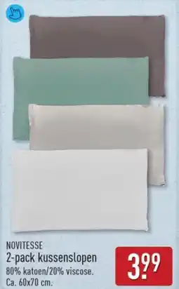 ALDI Novitesse 2-pack kussenslopen aanbieding