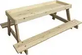 Bol.com Petlando Chicknick Tafel - Kippenhok - 90x59x35 cm Natural L aanbieding