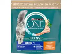 Hoogvliet Purina one Senior kattenvoer rijk aan kip aanbieding