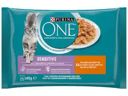 Hoogvliet Purina one Sterilcat mini filets kip aanbieding