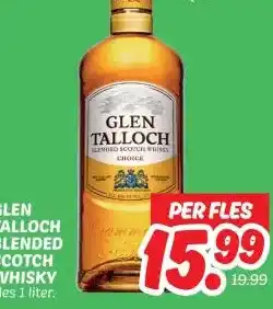 Dekamarkt GLEN TALLOCH SCOTCH WHISKY aanbieding