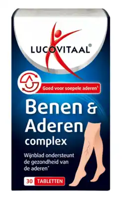 De Online Drogist Lucovitaal Benen & Aderen Complex Tabletten 30TB aanbieding
