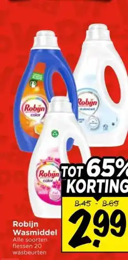Vomar Voordeelmarkt Robijn Wasmiddel aanbieding
