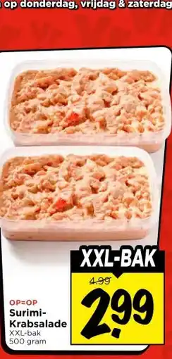 Vomar Voordeelmarkt Surimi- Krabsalade aanbieding