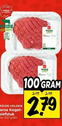 Vomar Voordeelmarkt WEIDE VELDEN lerse Kogel- biefstuk aanbieding