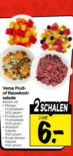 Vomar Voordeelmarkt Verse Fruit- of Rauwkost- salade aanbieding