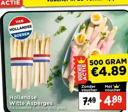 Vomar Voordeelmarkt Hollandse Witte Asperges aanbieding