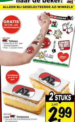 Vomar Voordeelmarkt Luxe AZ Tompouce aanbieding