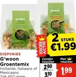 Vomar Voordeelmarkt G'woon Groentemix aanbieding