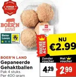 Vomar Voordeelmarkt Gepaneerde Gehaktballen aanbieding