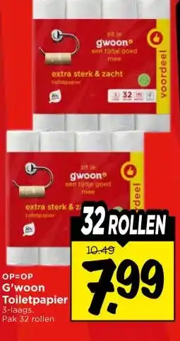 Vomar Voordeelmarkt G'woon Toiletpapier aanbieding