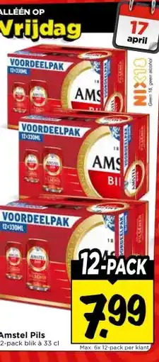 Vomar Voordeelmarkt Amstel Pils aanbieding