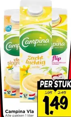 Vomar Voordeelmarkt Campina Vla aanbieding