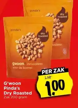 Vomar Voordeelmarkt G'woon Pinda's Dry Roasted aanbieding