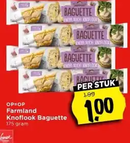 Vomar Voordeelmarkt Farmland Knoflook Baguette aanbieding