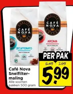 Vomar Voordeelmarkt Café Nova Snelfilter- maling aanbieding