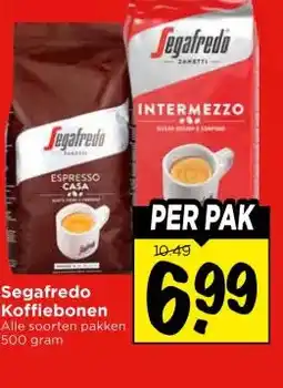 Vomar Voordeelmarkt Segafredo Koffiebonen aanbieding