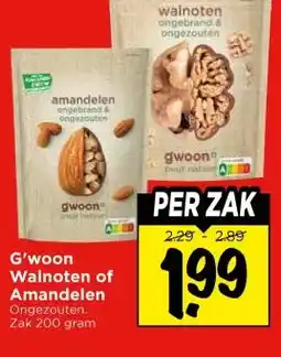 Vomar Voordeelmarkt G'woon Walnoten of Amandelen aanbieding