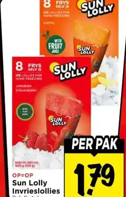 Vomar Voordeelmarkt Sun Lolly Invrieslollies aanbieding