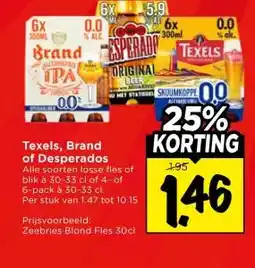 Vomar Voordeelmarkt Texels, Brand of Desperados aanbieding