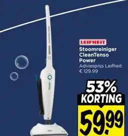Vomar Voordeelmarkt LEIFHEIT Stoomreiniger CleanTenso Power aanbieding