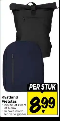 Vomar Voordeelmarkt Kystland Fietstas aanbieding