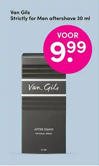 DA Van Gils Strictly For Men Aftershave 30 Ml aanbieding