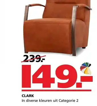 Seats and Sofas Clark Fauteuil aanbieding