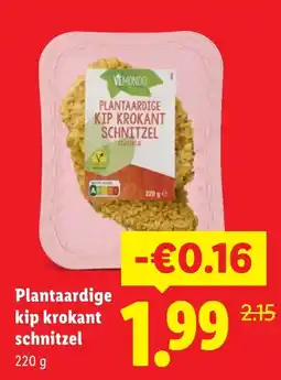 Lidl Plantaardige kip krokant aanbieding