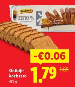 Lidl Ontbijtkoek Zero aanbieding