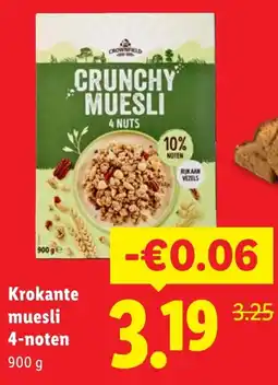 Lidl Krokante muesli 4-noten aanbieding