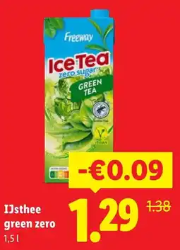 Lidl IJsthee Green Zero aanbieding